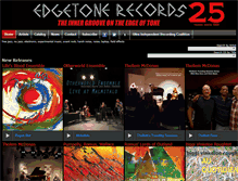 Tablet Screenshot of edgetonerecords.com